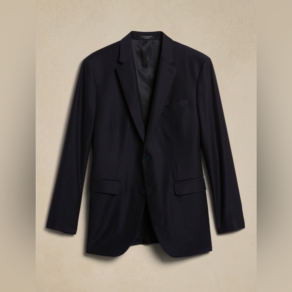 BANANA REPUBLIC SIGNATURE ITALIAN HOPSACK SUIT JACKET - Picture 12 of 14